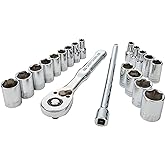 CRAFTSMAN Mechanics Tool Set, 1/4 Inch Drive, 20 Piece, 90-Tooth (CMMT12108)