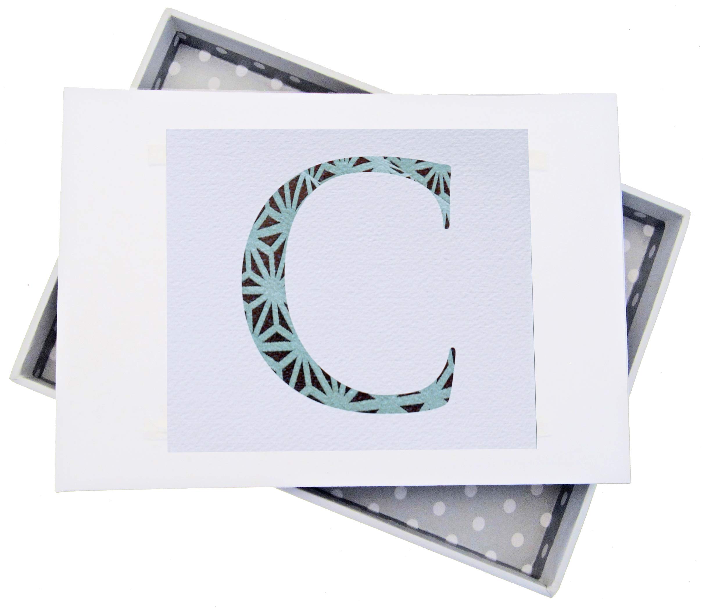 White Cotton Cards Alphabetics, Mini Photo Album, Initial C, White Board, Multi-Colour, 12.5 x 17.5 x 2.5 cm