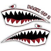 IMPERIAL VIBES &ndash; Warhawk Shark Sticker &ndash; Vinyl Sticker for Car, Truck, and Van &ndash; Indoor and Outdoor Use for Laptop &ndash; Waterproof Decal for Watercooler and Water Bottle &ndash; Removable Window Decal - Imp 89