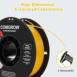 Comgrow PETG 3D Printer Filament 1.75mm, High