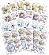 Katy Sue Thinking of You 3D Die-Cut Decoupage Pack 12 sheets view 3