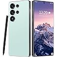 Huness I25 Ultra Unlocked Cell Phone,Built in Pen,12+512GB Unlocked Phone, Android 14 Battery 7000mAh 6.99" HD Screen Smartphone, 5G/Face ID/Fingerprint Lock/Dual SIM/GPS (Cyan, 12+512)