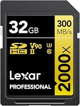 Lexar Professional 2000x 32GB SD Card UHS-II U3 V90 SDHC LSD2000032G-BNNAG
