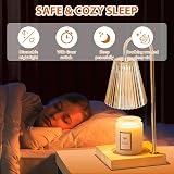 SHANNA Electric Candle Warmer Lamp Dimmable Timer 2 Bulbs Golden view 5