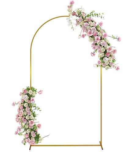 thumbnail image 2 of 6.6FT Gold Arch Backdrop Stand - Metal Wedding Decor Arch For Parties, Baby Showers & Celebrations 2 of 13