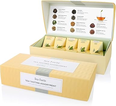 Caja de Tés de Degustación de Tea Forte de Tea Forte, Caja de Variedades de Té,