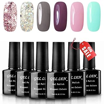 Gellen Various 6 Romantic Colors Gel Nail Polish Amazon Com Gellen Various 6 Romantic Colors Gel Nail Polish Amazon Com