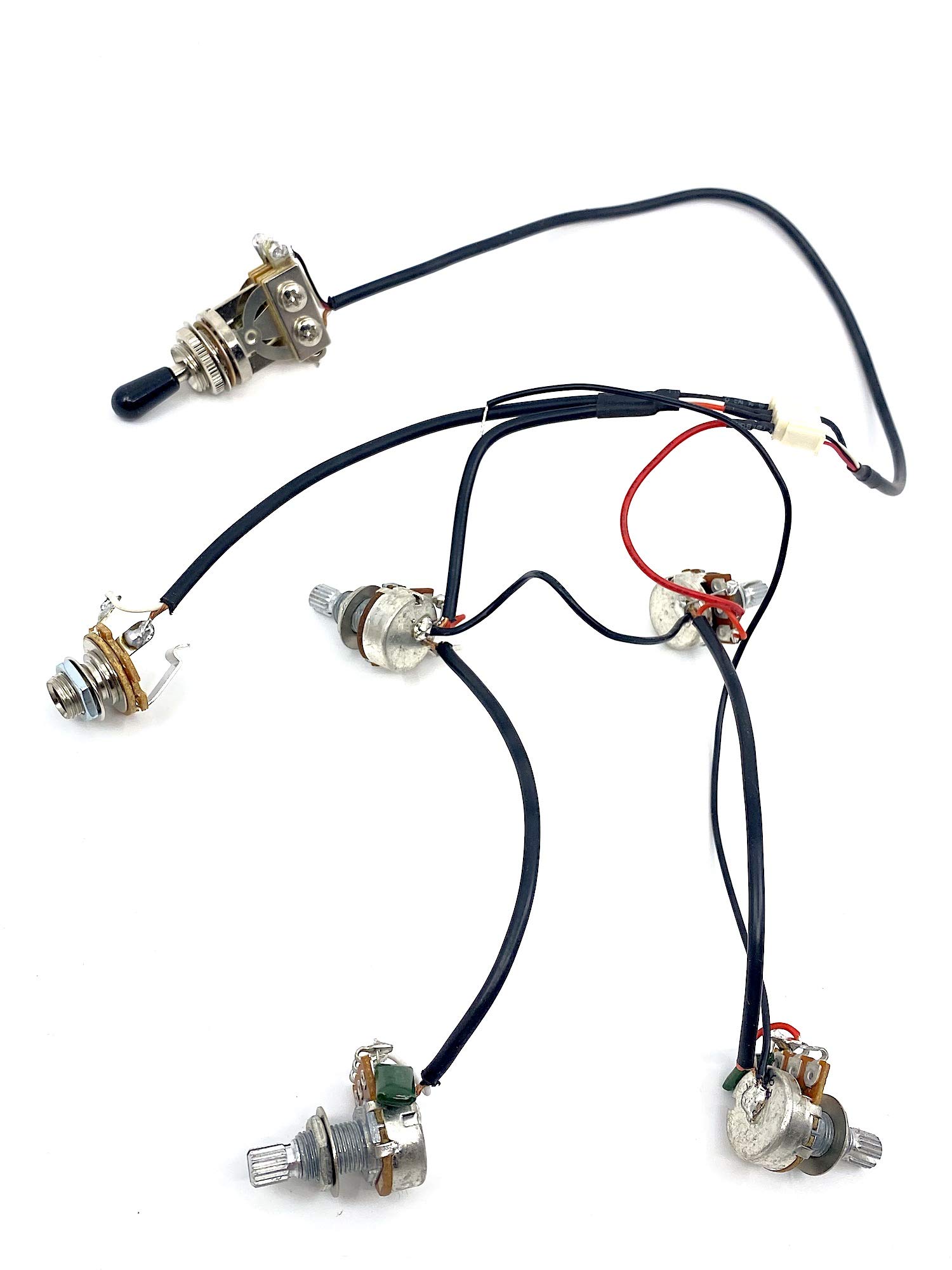 Australian Luthier Supplies Wiring Harness for Epiphone Les Paul,SG etc.Guitars - with 2 Volume,2 Tone,3 -Way Toggle Switch and 1 Jack