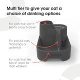 Cat Mate Multi-Level Pet Water Fountain 2 Litre Grey Quiet Hydration view 2