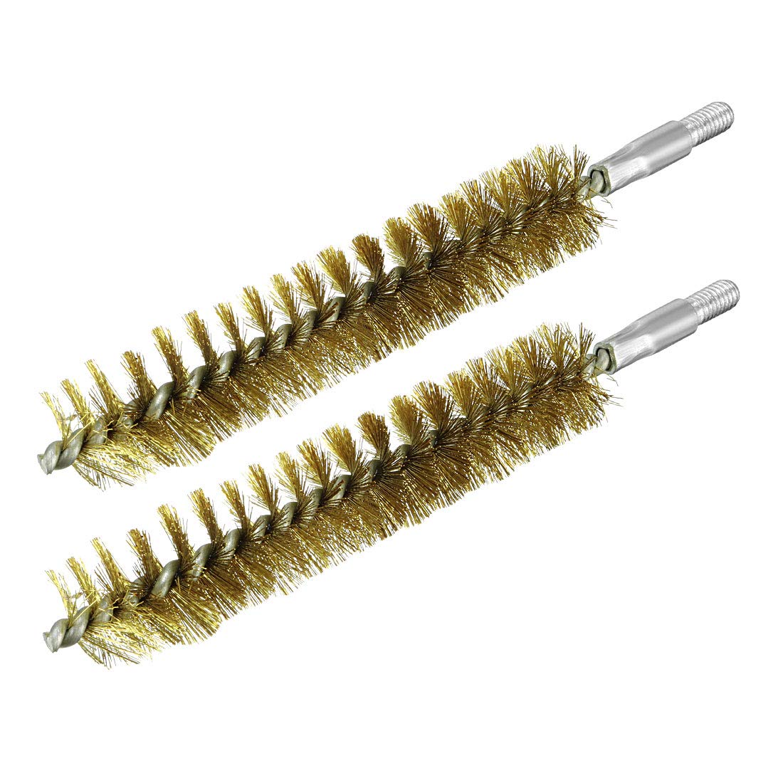sourcing map M6 Copper Wire Tube Cleaning Brush 20mm Diameter 2pcs