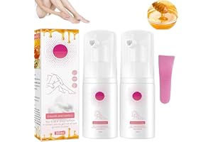 REDNOW Beeswax Hair Removal Mousse, Gentle Beeswax Hair Removal Mousse, Hair Removal Spray, Body Hair Removal Foam Spray for Women and Men, Fast Hair Removal, Gentle & Skin Friendly?2Pcs?