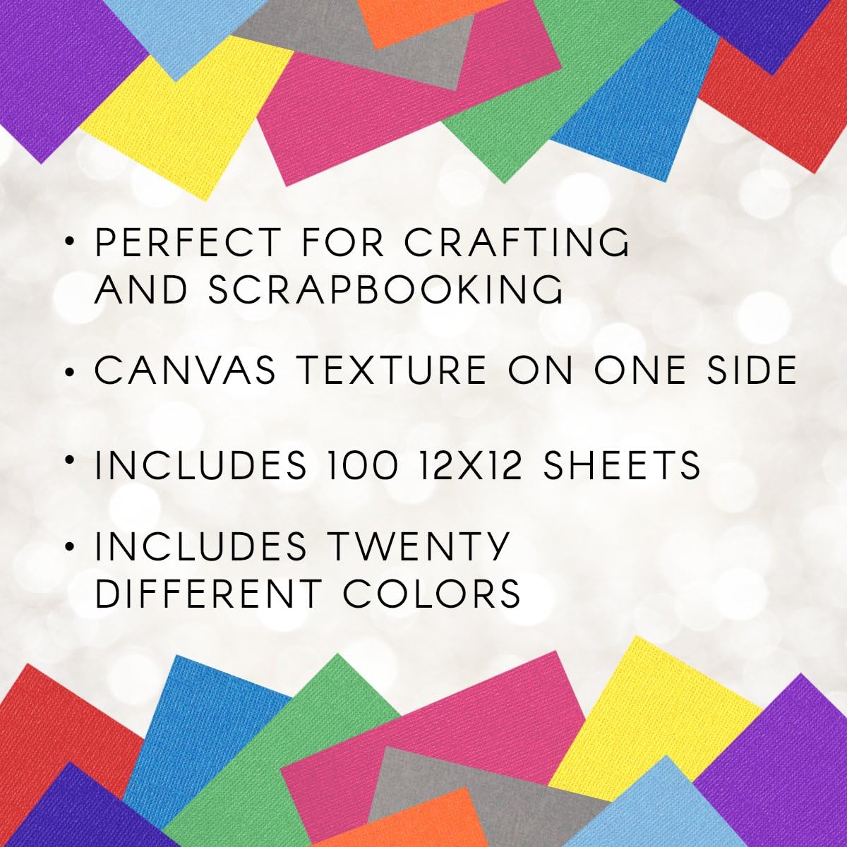 Darice Core’dinations Premium 65-lb Cardstock Value Pack party supplies, Multicolor