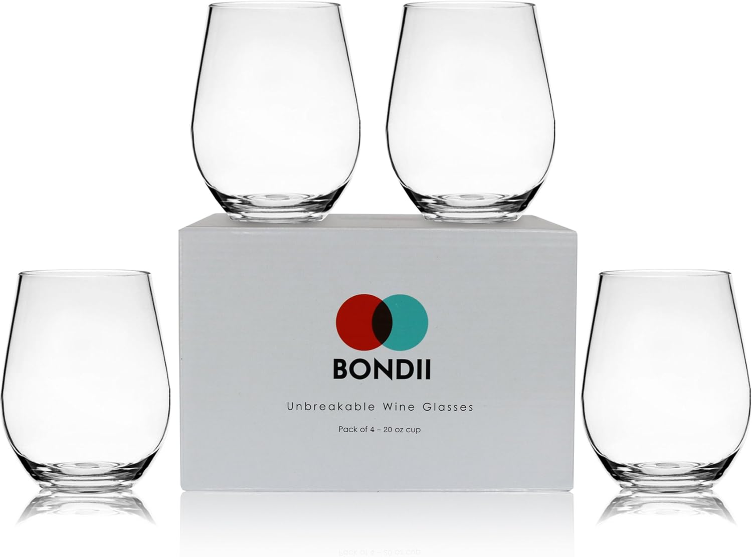 Shatterproof wine glasses stemless Clearance