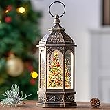 Lighted Christmas Tree Cardinal Music Snow Globe