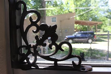 Amazon Com Southern Metal Fleur De Lis Window Treatment Corner