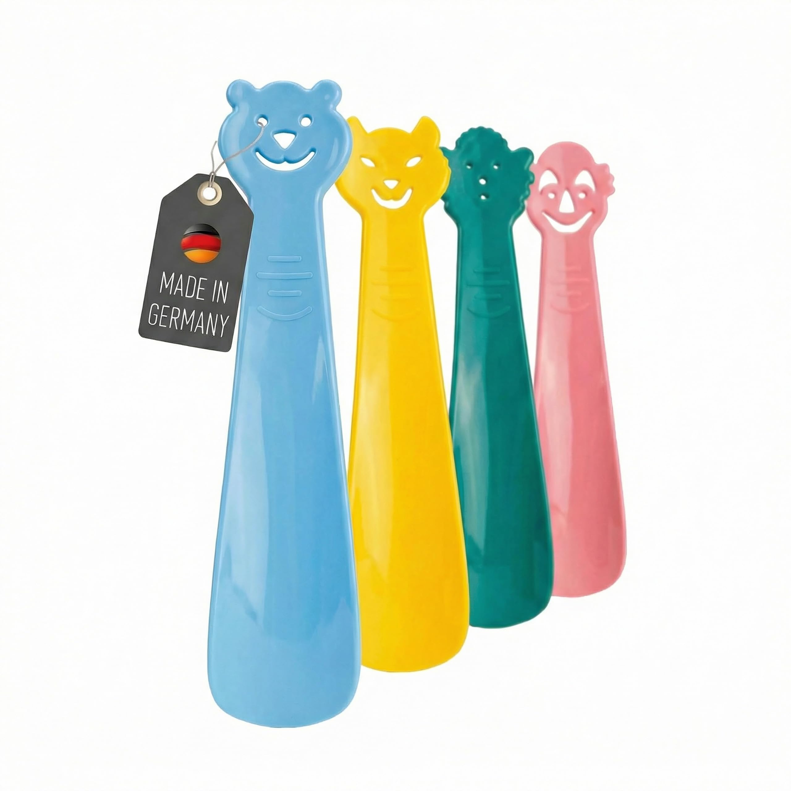 Lantelme 3108 Set of 4 Kids Plastic Shoehorn Set