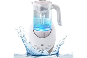 PEMAMNOV Christmas Gifts Hydrogen Water Machine, Balanced Purified Water PH, Hydrogen Bottle with Calcium Sulfite,Rich Hydrogen Water Generator Electrolysis Jug, BPA-Free SPE, PEM Hydrogen Water Pitcher