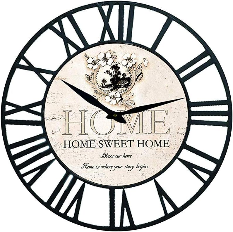 Toright Decro Round Wall Clock Home Pattern-16