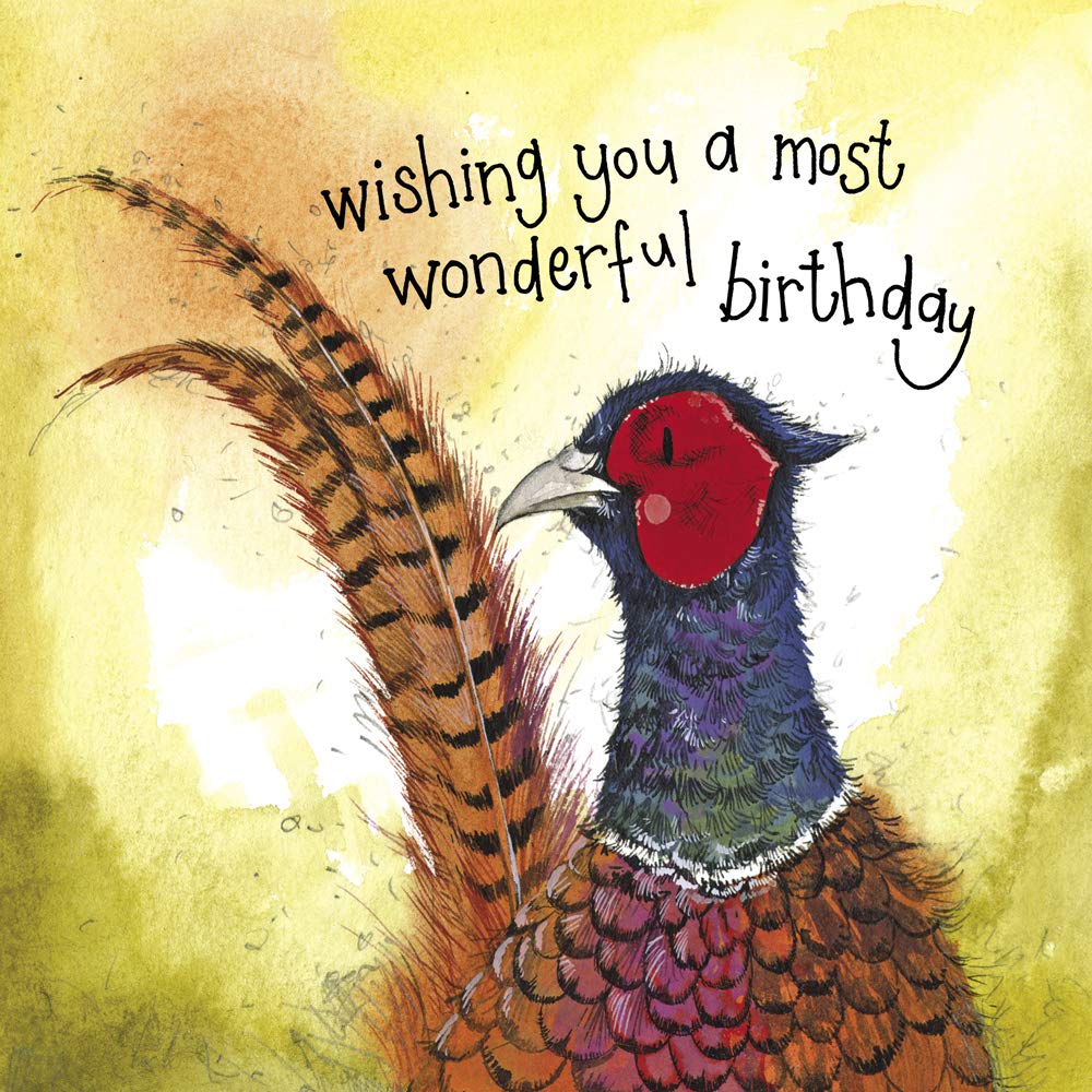 ALEX CLARK Birthday Pheasant Card