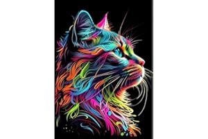 Aestalrcus Cat Diamond Painting Kits for Adults,Cat Diamond Art Kits for Adults,Cat Gem Art Kits for Adults for Gift Home Wall Decor(12x16inch)