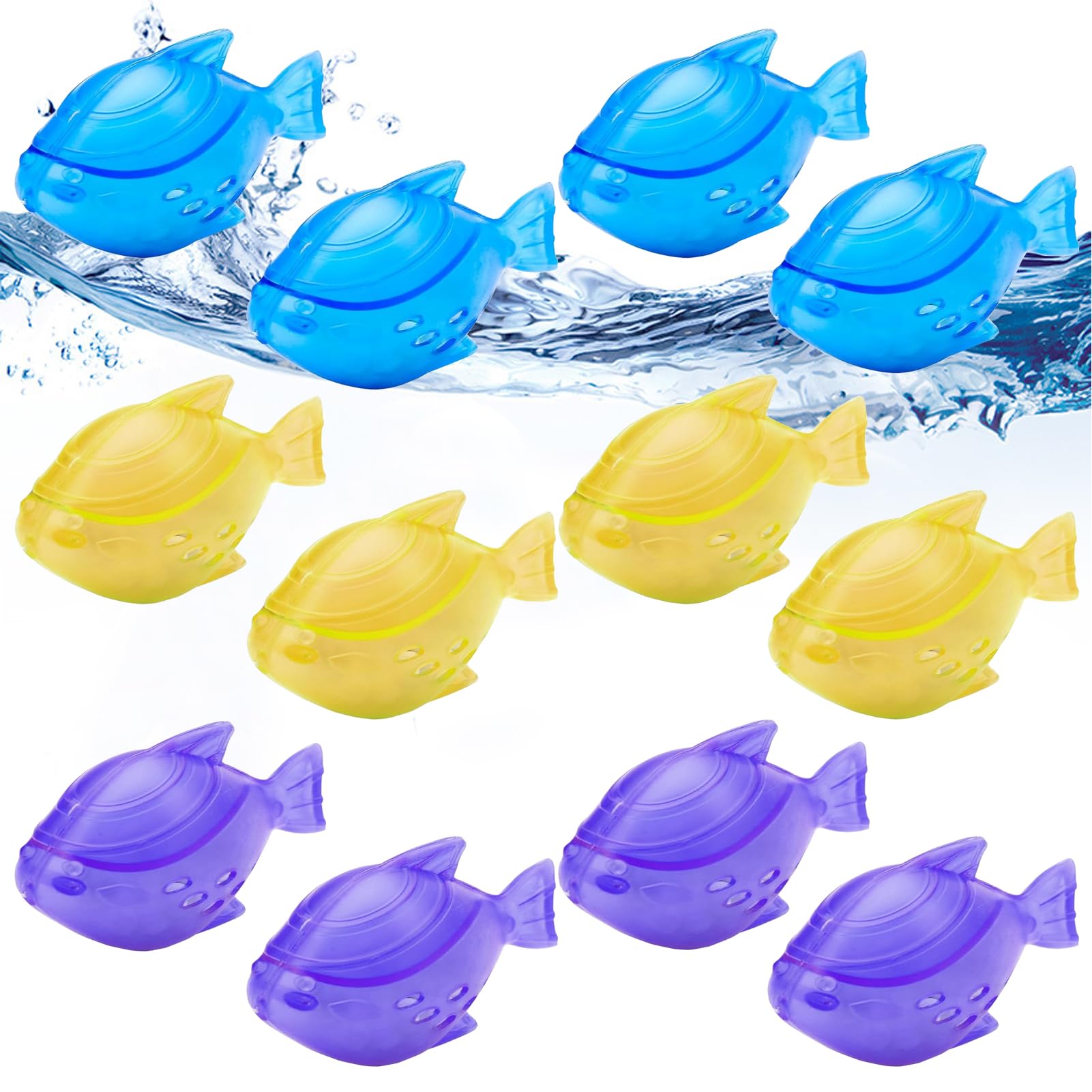Photo 1 of 12PCS Universal Humidifier Tank Cleaner,Humidifier Cleaning Fish for Humidifiers & Fish Tanks, Purifies Water, Eliminates White Dust and Odor, Prevents Hard Water Build-Up