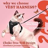 rabbitgoo Cat Harness and Lead Set Adjustable Escape Proof Reflective Purple S view 3