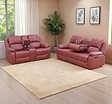 Caberryne 2 Pieces Leather Recliner Sofa