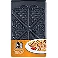 Tefal XA800612 Heart Waffle Plates Set, Non-Stick, Snack Time, Accessory, Snack Collection