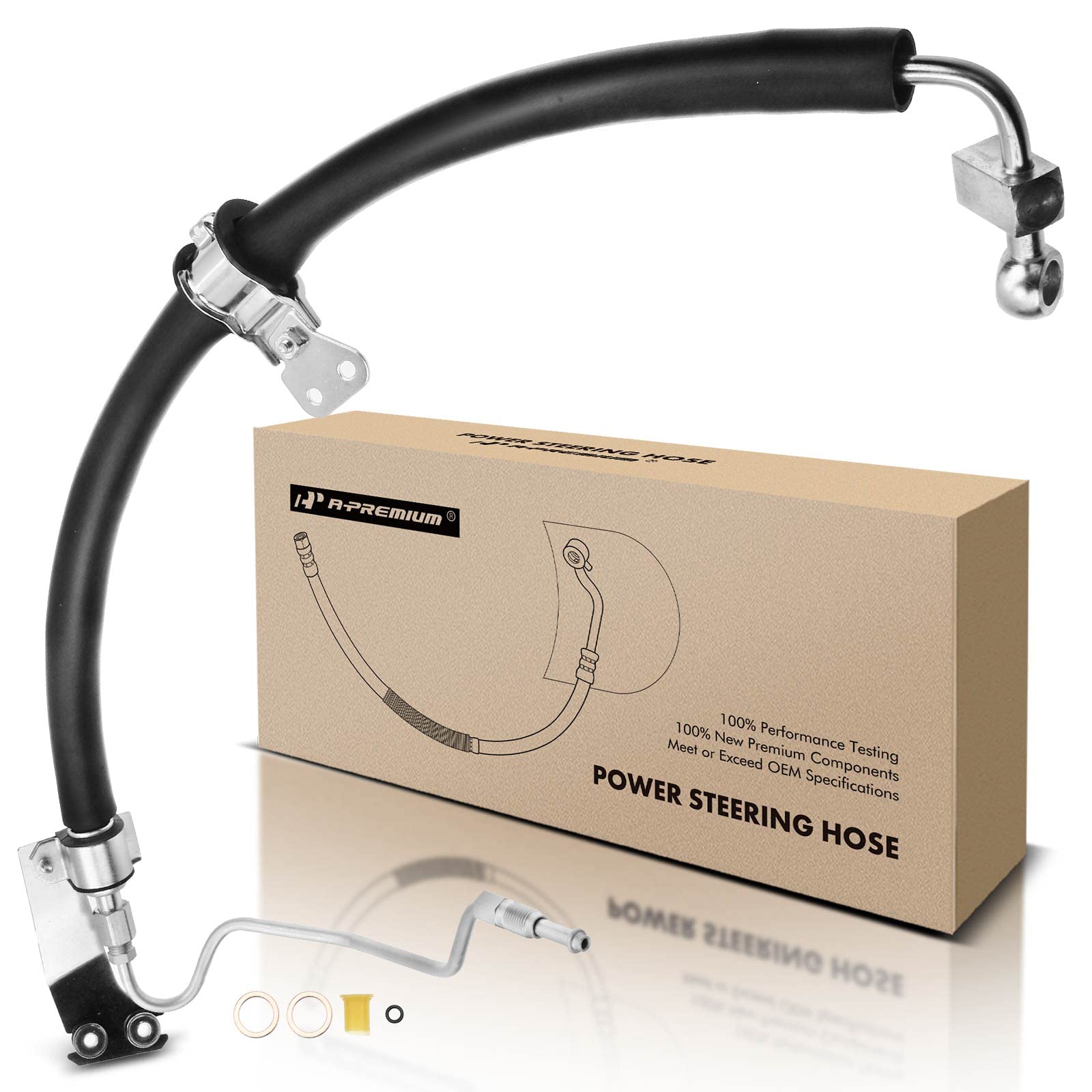 Photo 1 of A-Premium Power Steering Pressure Hose Line Assembly Compatible with Nissan Altima 2007 2008 2009 2010 2011 2012, 2.5L, Pump To Rack, Replace# 49720JA000