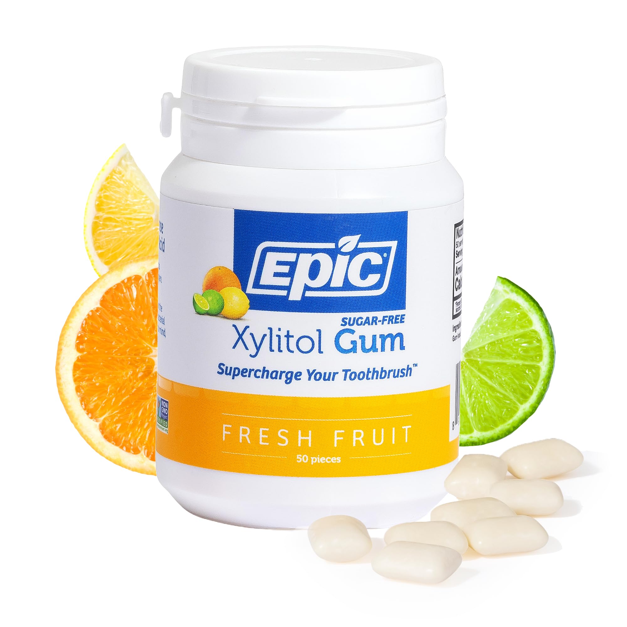 Epic Dental, Fresh Fruit Gum, 50 Pieces