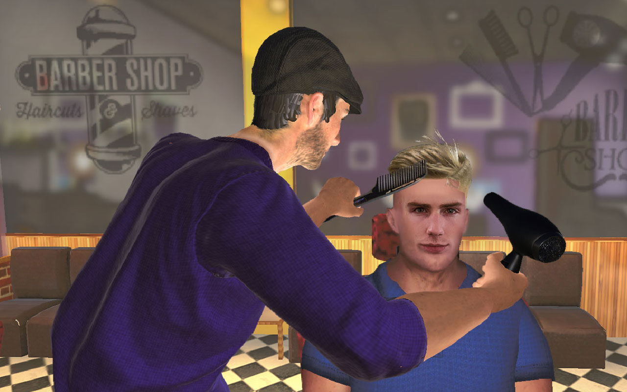 Hair Salon Fun Game Barber Shop Hair Cutting