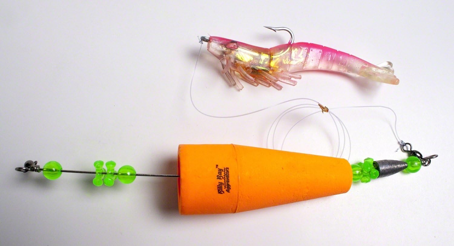 Billy Bay Aggravator Popper Shrimp Bait, Holographic Pink