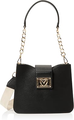 Borsa a spalla Donna, Nero, Taglia unica
