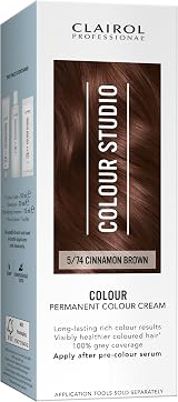 Clairol Colour Studio Permanent Colour Cream Cinnamon Brown 5/74 50ml