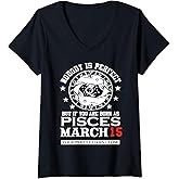 Womens Pisces Zodiac Sign March 15 Funny Astrology Birthday Party V-Neck T-Shirt