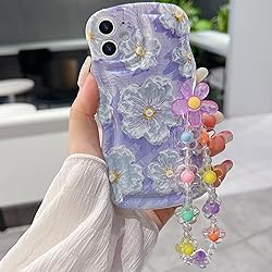 for iPhone 12 Mini Curly Wavy Case, Cute Colorful