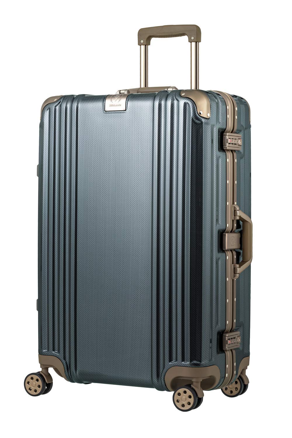 [レジェンドウォーカー] スーツケース 耐衝撃 アルミフレーム キャリーケース 大型 Lサイズ 大容量 静音ダブルキャスター TSAロック キャリーバッグ 出張 旅行（7泊以上/5.6kg/ 83L/グラナイトグリーン） 5509-70 無料受託手荷物商品画像