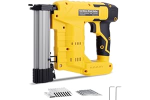 WODHMIEY 18Ga Cordless Brad Nailer, Replacement for Dewat 20V Battery, 2 in 1 Brushless Electric Nail Gun/Staple Gun with Saf
