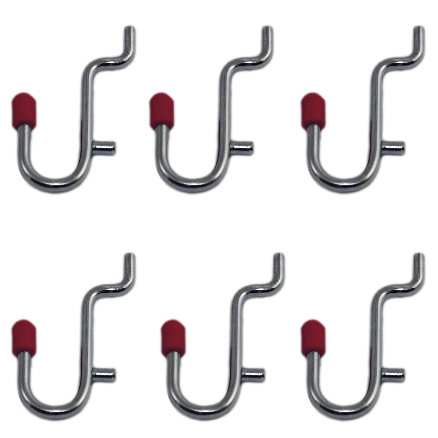 24 Pieces of Curved Pegboard Hooks (1/2 Inch) Office Products