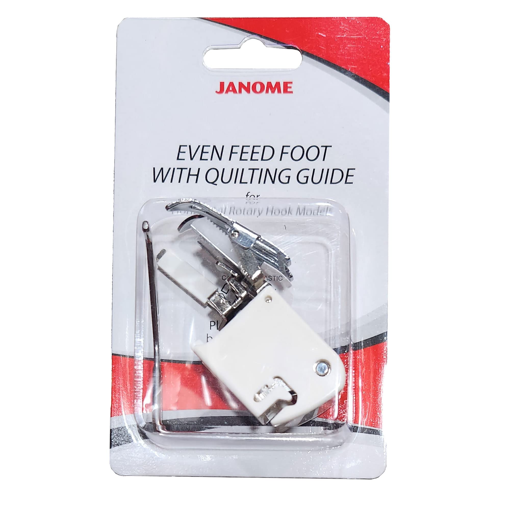 Janome Even Feed Foot with Quilting Guide Horizontal Rotary Hook Models