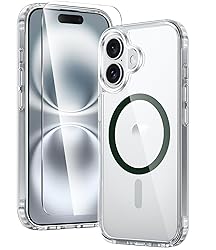 FNTCASE for iPhone 16 Plus Case: Clear Case