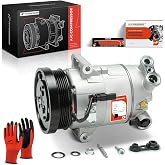 A-Premium Air Conditioner AC Compressor with Clutch | Compatible with Chevrolet Colorado 2.5L 2015-2022, Equinox 1.5L 2018-2023, GMC Canyon 2.5L 2015-2022, Terrain 1.5L 2018-2023