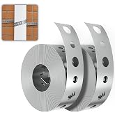 Demimy Plumbers Tape Metal Strapping with Holes, 3/4-Inch x 10 Ft, 2 Pack | 24 Gauge Galvanized Steel Strap Rolls for Pipe Support, Plumbing, HVAC Ductwork and Cut-to-Length DIY Projects