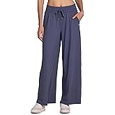 RBX Women's Lightweight Relaxed Fit Yoga Pants with Pockets, Buttery Soft Wide Leg Sweatpants for Workouts, Lounging