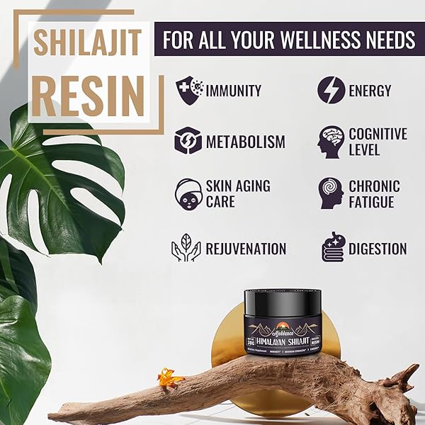 AJOBLANCO 600MG SHILAJIT PURE HIMALAYAN ORGANIC SHILAJIT RESIN – HIMALAYAN SHILAJIT RESIN WITH ORGANIC AYURVEDIC BLEND IN HIGH POTENCY FOR ENERGY, STRENGTH & IMMUNITY, 30 GRAMS