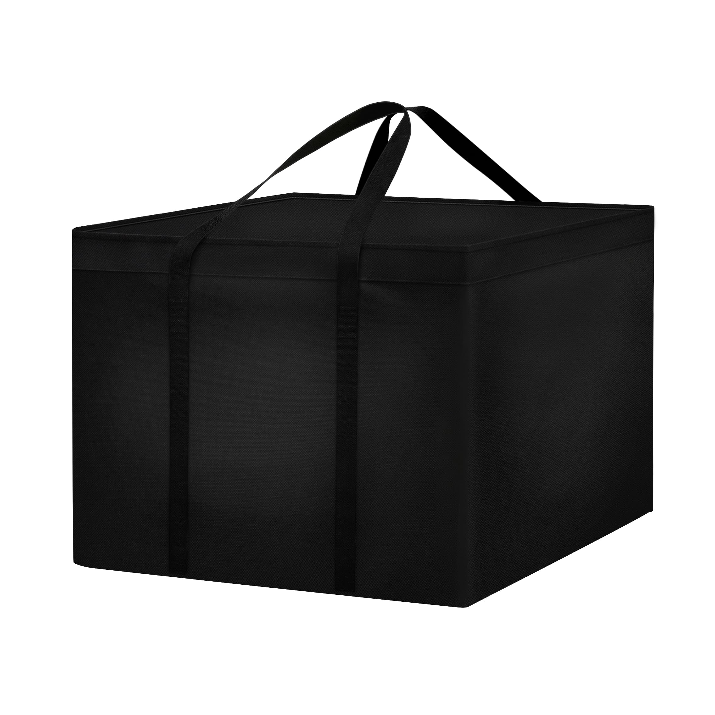 Dokon Garden Furniture Cushion Storage Bag Waterproof Christmas Tree Storage Bag Anti-UV Heavy Duty Oxford Fabric Outdoor Cushion Bags with Durable Handles and Zippers (80x80x60cm) - Black