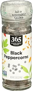 365 by Whole Foods Market, Black Peppercorn Grinder, 1.55 Ounce
