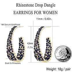 CEJUG Dangle Drop Hoop Earrings for Women Statement