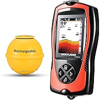 LUCKYLAKER Sonar Kayak Fish Finder Portable Water Handheld Depth Finder Boat Transducer Wireless Fish Finders Sea LCD Screen 