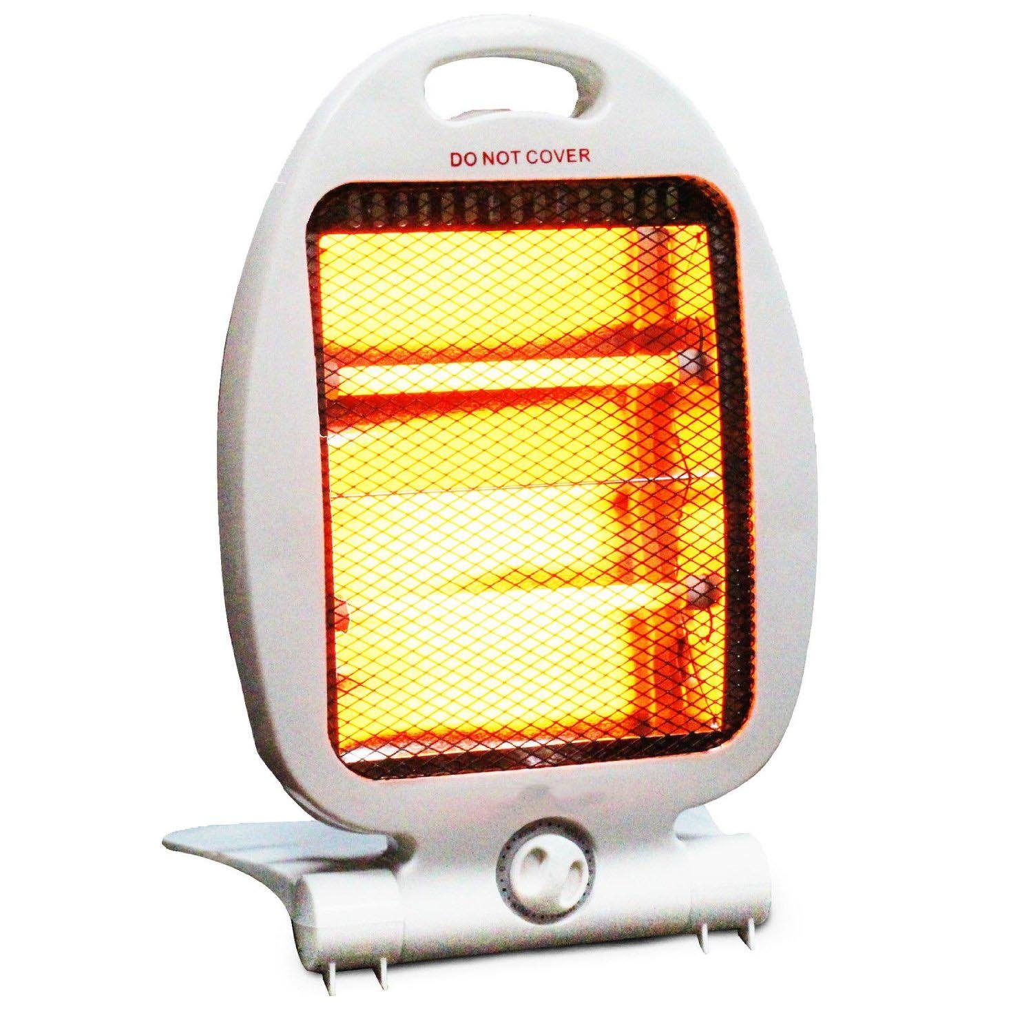 Electric Heater 800w 2 Bar Portable Quartz Halogen Home Office Work New